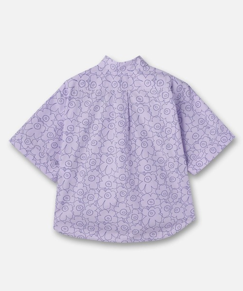 美品マリメッコ　marimekkoステンドカラ-シャツ　38 セール】Standardi Piirto Unikko / shirt（シャツ/ブラウス