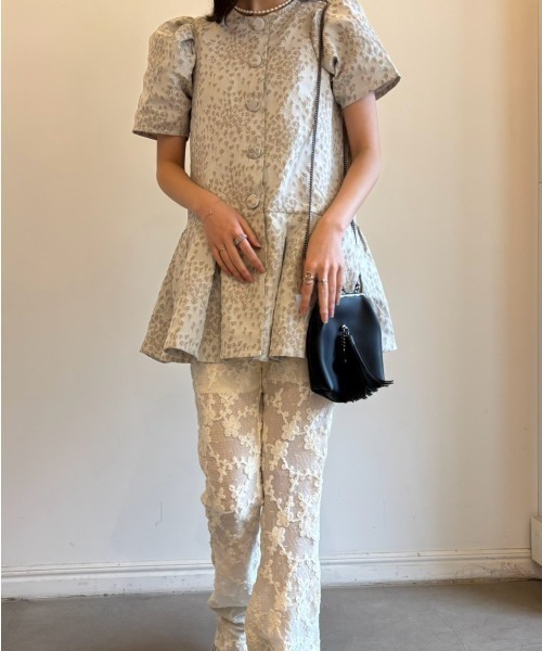 HONEY MI HONEY（ハニーミーハニー）の「molle embroidery lace flare pants（その他パンツ・レディース・オフホワイト/ホワイト/ブラック・FREE）」の14枚目の写真