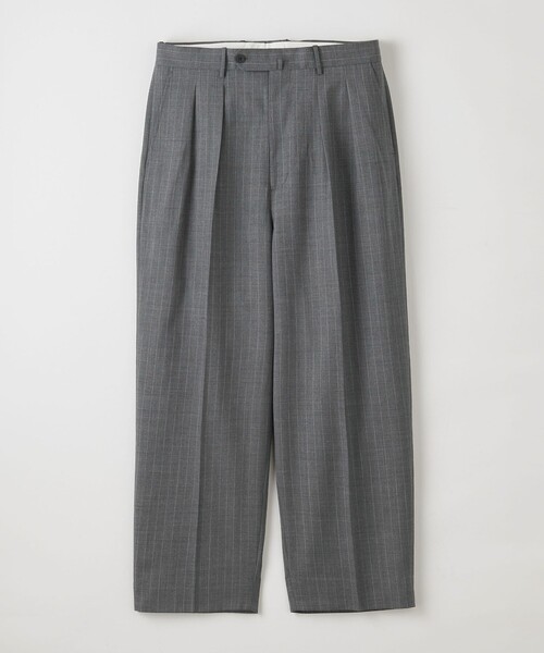 Steven Alan＞ トロピカル ピンストライプ インツープリーツ