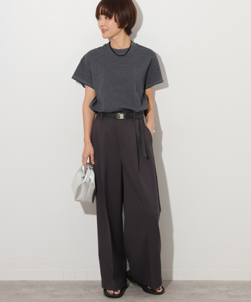 tシャツ 別注「YONETOMI/ヨネトミ」G.D ボーダーTシャツ レディース Yonetomi NEW BASIC tシャツ 別注「YONETOMI/ヨネトミ」G.D