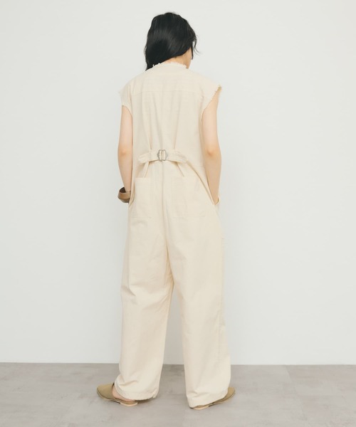 セール】フロントZIPジャンプスーツ（サロペット/オーバーオール