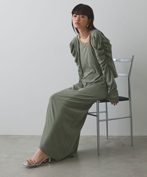 ELLEgirl | パフスリーブカーディガンアンサンブルワンピース【ELLEgirl/エルガール】(ワンピース)