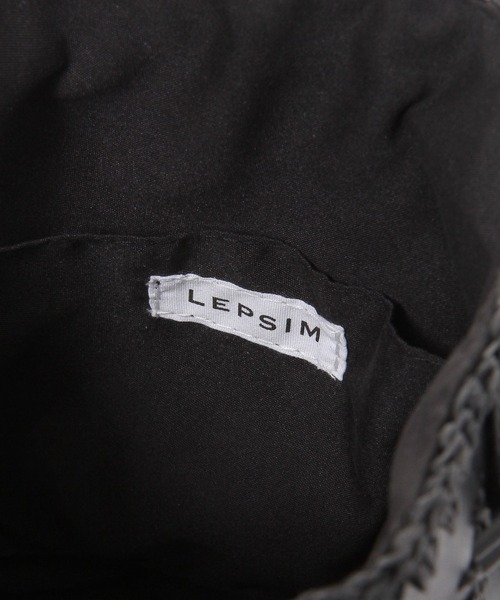 LEPSIM(レプシィム)の「フェイクレザー*マクラメコンビバッグ 311647(ショルダーバッグ・レディース・アイボリー/ブラック・ONE SIZE)」の10枚目の写真