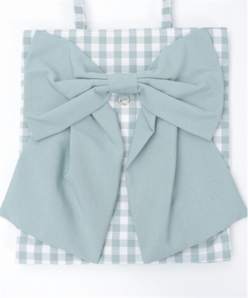 axes femme(アクシーズファム)の「タテ型ビッグリボントート(トートバッグ・レディース・キナリ/ミント/ブルー・FREE)」の17枚目の写真