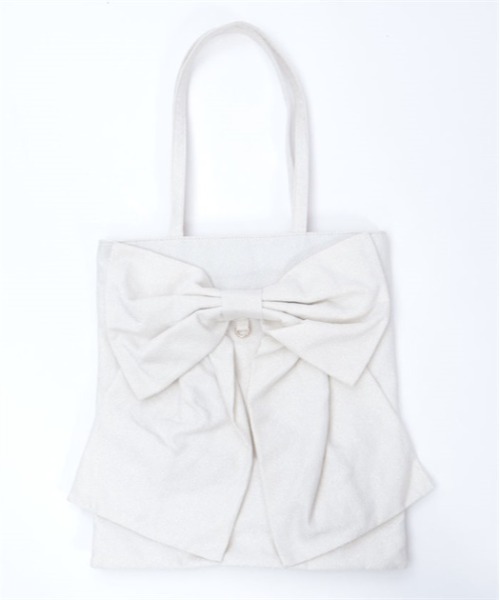 axes femme(アクシーズファム)の「タテ型ビッグリボントート(トートバッグ・レディース・キナリ/ミント/ブルー・FREE)」の13枚目の写真