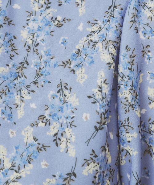 index（インデックス）の「スタンドネック小花柄ワンピース【洗濯機洗い可/イージーアイロン】（ワンピース・レディース・ピンク系5/パープル系1/ネイビー系・36/42/40/38）」の11枚目の写真