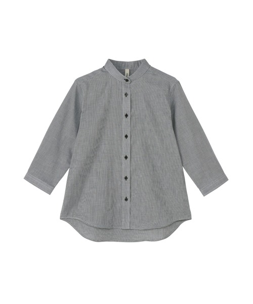 TOKYO SHIRTS（トウキョウシャツ）の「【Pitta Re:)】 レディースカジュアルシャツ Wガーゼ 七分袖 綿100%（シャツ/ブラウス・レディース・ネイビー・LL/M/L/S）」の8枚目の写真