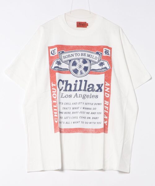 chillax（チラックス）の「【CHILLAX】”FEEL THE SMOOTH”プリントドルマンTシャツ プリントT ドルマンT（Tシャツ/カットソー・メンズ・ホワイト系1/ブラック・2/3）」の4枚目の写真