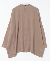 【チャイハネ】綿麻プレーンMEN'Sシャツ