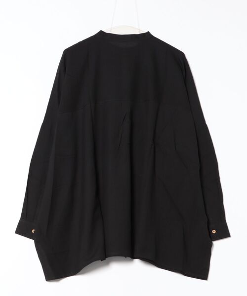 チャイハネ（チャイハネ）の「【チャイハネ】綿麻プレーンMEN'Sシャツ（シャツ/ブラウス・メンズ・ブルー/ホワイト/ブラウン/ブラック・FREE）」の5枚目の写真