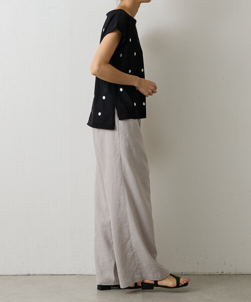 BEARDSLEY（ビアズリー）の「ドット刺しゅうプルオーバー（ニット/セーター・レディース・ブラック/グレー・FREE）」の12枚目の写真