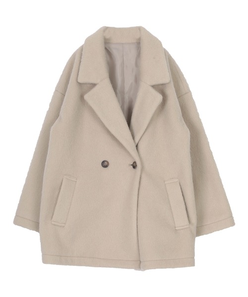 miette(ミエット)の「シャギーダブルテーラードジャケット(テーラードジャケット・レディース・グレイッシュベージュ/ブラック/チャコール・FREE)」の21枚目の写真