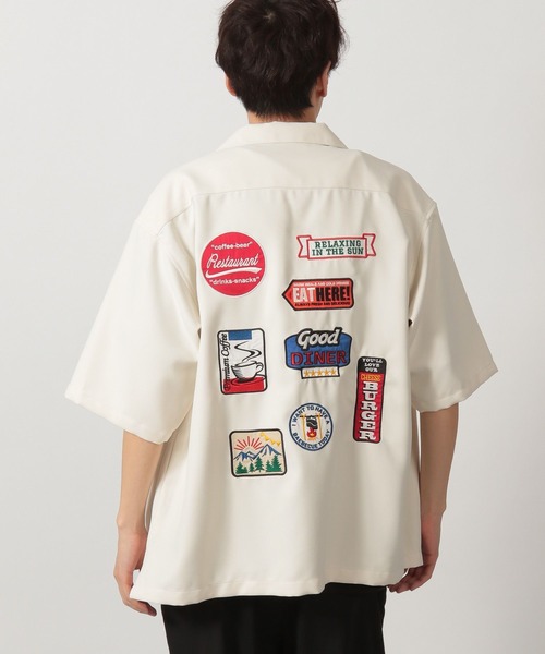 セール】バックワッペン半袖シャツ / 425810（シャツ/ブラウス