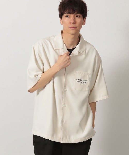 1142ymページです セール】バックワッペン半袖シャツ / 425810（シャツ/ブラウス