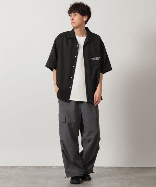1142ymページです セール】バックワッペン半袖シャツ / 425810（シャツ/ブラウス