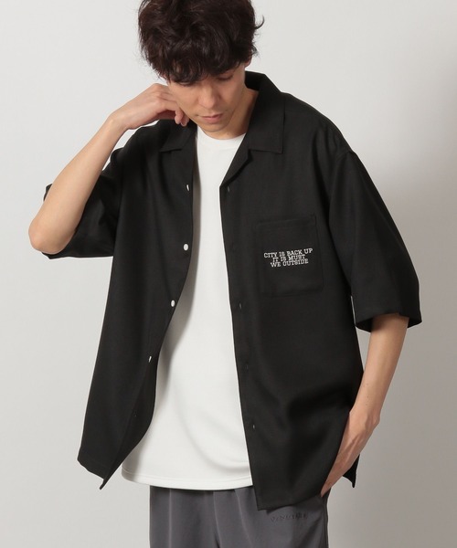 セール】バックワッペン半袖シャツ / 425810（シャツ/ブラウス