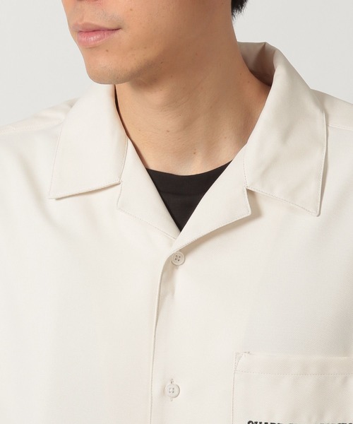 LAKOLE（ラコレ）の「バックワッペン半袖シャツ / 425810（シャツ/ブラウス・メンズ・ブラック/ホワイト/グリーン・MEDIUM/LARGE）」の15枚目の写真