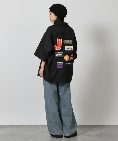 セール】バックワッペン半袖シャツ / 425810（シャツ/ブラウス