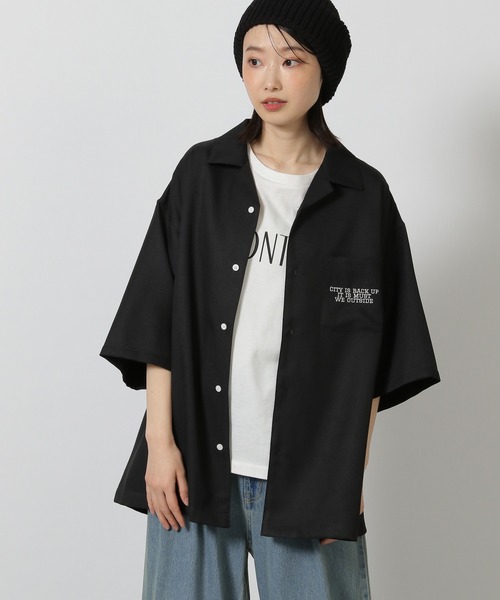 セール】バックワッペン半袖シャツ / 425810（シャツ/ブラウス