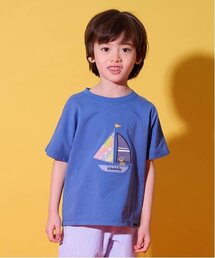 ヨットアップリケ半袖Tシャツ