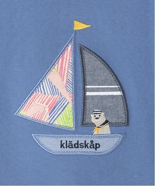 kladskap（クレードスコープ）の「ヨットアップリケ半袖Tシャツ（Tシャツ/カットソー・キッズ・ブルー/オフホワイト・120cm/110cm/100cm/90cm/80ｃｍ）」の11枚目の写真