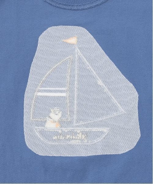kladskap（クレードスコープ）の「ヨットアップリケ半袖Tシャツ（Tシャツ/カットソー・キッズ・ブルー/オフホワイト・120cm/110cm/100cm/90cm/80ｃｍ）」の12枚目の写真