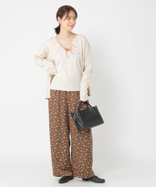 studio CLIP（スタディオクリップ）の「【WEB/一部店舗限定商品】USAコットンUネックリボンリンガータンク（タンクトップ・レディース・ネイビー/ライトグレー/ホワイト・MEDIUM/LARGE）」の12枚目の写真