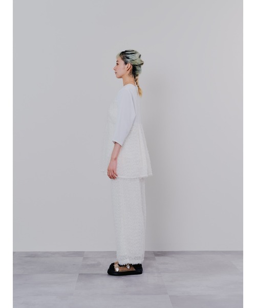 DOLLUPOOPS（ドールアップウップス）の「フリンジジャガードパンツ（その他パンツ・レディース・ブラック/オフホワイト・38）」の12枚目の写真