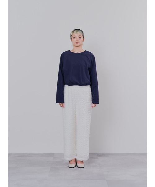 DOLLUPOOPS（ドールアップウップス）の「フリンジジャガードパンツ（その他パンツ・レディース・ブラック/オフホワイト・38）」の14枚目の写真