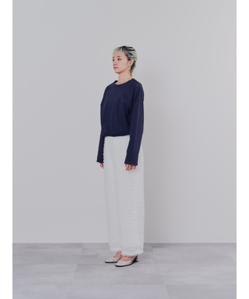 DOLLUPOOPS（ドールアップウップス）の「フリンジジャガードパンツ（その他パンツ・レディース・ブラック/オフホワイト・38）」の15枚目の写真