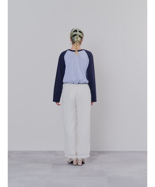 DOLLUPOOPS（ドールアップウップス）の「フリンジジャガードパンツ（その他パンツ・レディース・ブラック/オフホワイト・38）」の17枚目の写真