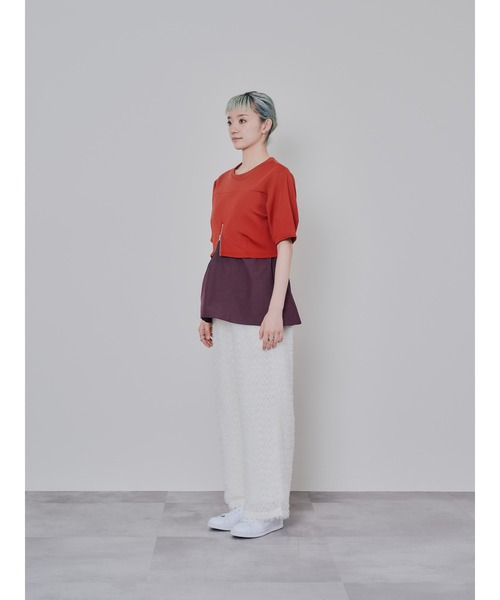 DOLLUPOOPS（ドールアップウップス）の「フリンジジャガードパンツ（その他パンツ・レディース・ブラック/オフホワイト・38）」の19枚目の写真