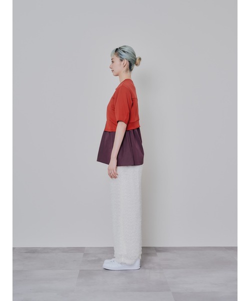 DOLLUPOOPS（ドールアップウップス）の「フリンジジャガードパンツ（その他パンツ・レディース・ブラック/オフホワイト・38）」の20枚目の写真