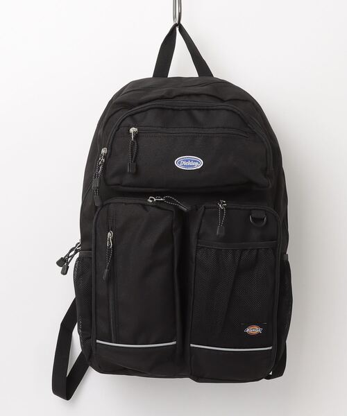 Dickies（ディッキーズ）の「【DICKIES/ディッキーズ】DK CIRCLE LOGO PATCH BACKPACK / サークルロゴバックパック（バックパック/リュック・レディース・レッド/ブラック/ブルー・FREE）」の3枚目の写真