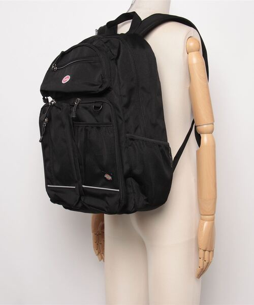 Dickies（ディッキーズ）の「【DICKIES/ディッキーズ】DK CIRCLE LOGO PATCH BACKPACK / サークルロゴバックパック（バックパック/リュック・レディース・レッド/ブラック/ブルー・FREE）」の7枚目の写真