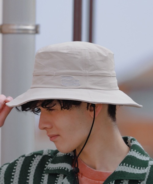 niko and...（ニコアンド）の「マルチ機能ロゴサファリハット（ハット・メンズ・ライトグレー/ダークブルー/ブラック・FREE）」の7枚目の写真