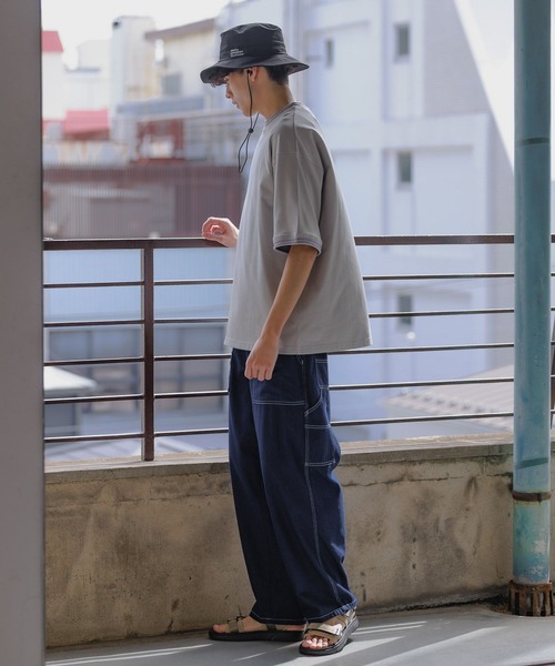 niko and...（ニコアンド）の「マルチ機能ロゴサファリハット（ハット・メンズ・ライトグレー/ダークブルー/ブラック・FREE）」の8枚目の写真