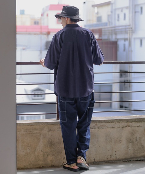 niko and...（ニコアンド）の「マルチ機能ロゴサファリハット（ハット・メンズ・ライトグレー/ダークブルー/ブラック・FREE）」の9枚目の写真