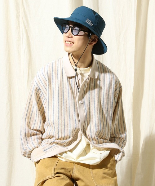 niko and...（ニコアンド）の「マルチ機能ロゴサファリハット（ハット・メンズ・ライトグレー/ダークブルー/ブラック・FREE）」の14枚目の写真