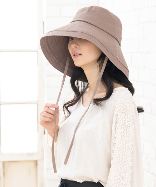 QUEENHEAD（クイーンヘッド）の「セーラーブリムアップハット（ハット・レディース・チャコールグレー/ブラウン系その他/ナチュラル/ブラック・XX-LARGE/FREE/X-LARGE）」の10枚目の写真