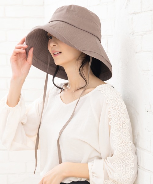 QUEENHEAD（クイーンヘッド）の「セーラーブリムアップハット（ハット・レディース・チャコールグレー/ブラウン系その他/ナチュラル/ブラック・XX-LARGE/FREE/X-LARGE）」の12枚目の写真