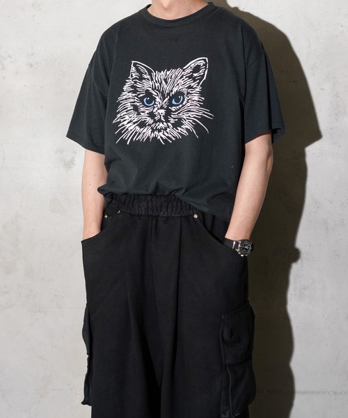 【XL】あいみょん着用　90s Jerzees 猫 Tシャツ　ジャージーズ 90s ネコ 猫 Tシャツ ビンテージ あいみょん着用 USA 犬 アート