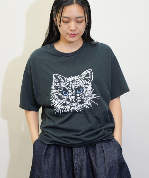 【XL】あいみょん着用　90s Jerzees 猫 Tシャツ　ジャージーズ XL】あいみょん着用 90s Jerzees 猫 Tシャツ ジャージーズ
