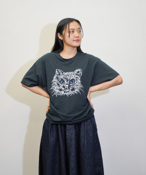 セール】JERZEES / ジャージーズ BLACK CAT TEE ブラック