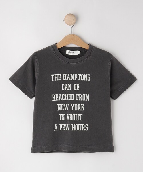 Dessin(デッサン)の「【リンクコーデ】ピグメントTシャツ(Tシャツ/カットソー・キッズ・チャコールグレー/ピンク系/カーキ・11/12/13/14)」の1枚目の写真