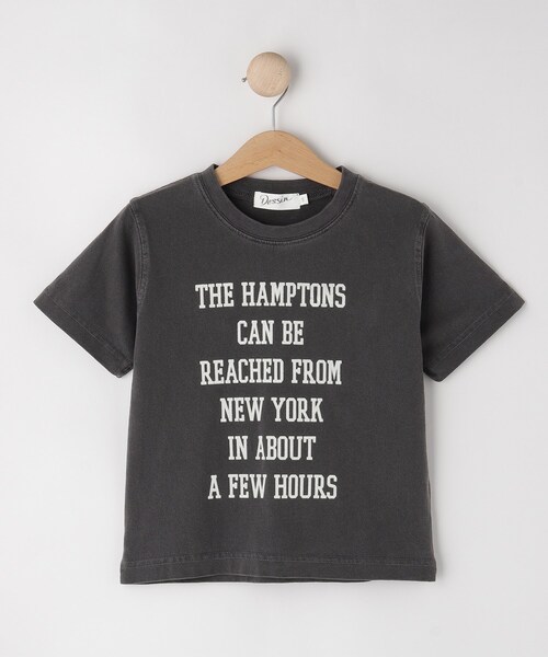 Dessin(デッサン)の「【リンクコーデ】ピグメントTシャツ(Tシャツ/カットソー・キッズ・チャコールグレー/ピンク系/カーキ・11/12/13/14)」の4枚目の写真