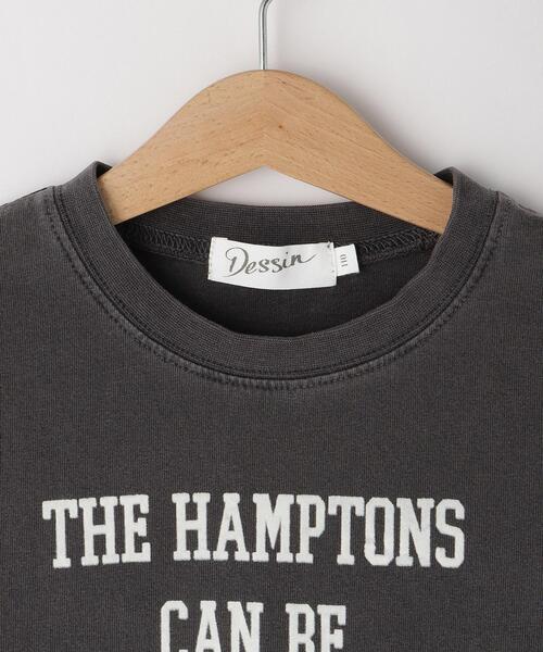 Dessin(デッサン)の「【リンクコーデ】ピグメントTシャツ(Tシャツ/カットソー・キッズ・チャコールグレー/ピンク系/カーキ・11/12/13/14)」の6枚目の写真