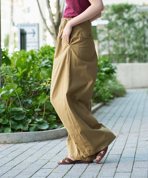 IENA LA BOUCLE バックサテン カーゴパンツ IENA LA BOUCLE スラブバックサテンパンツ（その他パンツ