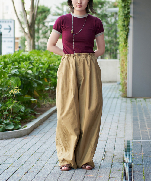 IENA LA BOUCLE スラブバックサテンパンツ2（その他パンツ