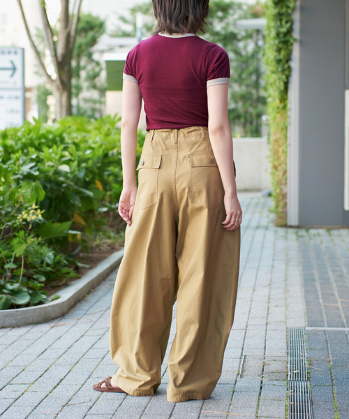 IENA LA BOUCLE スラブバックサテンパンツ2（その他パンツ